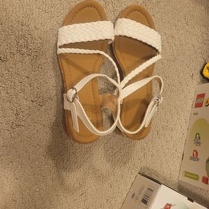 SHEIN White Braided Strap Sandals